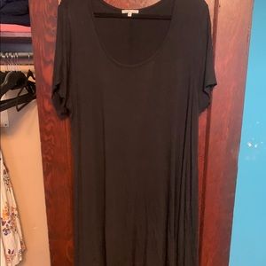 Black T-shirt dress